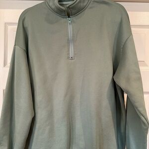 Women's Green Half-Zip‎ Sweater XL SHEIN